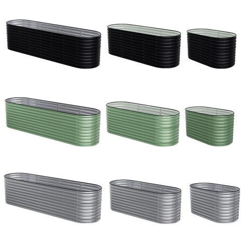 Galvanised raised bed - galvanised,