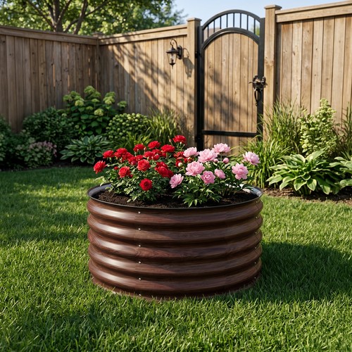 Galvanized steel raised - steel, garden