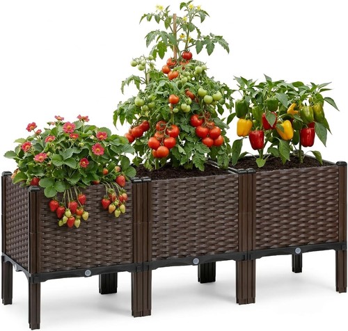 Large raised garden bed - garden,