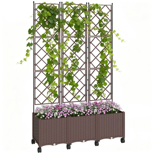 Outsunny plastic raised - plastic,