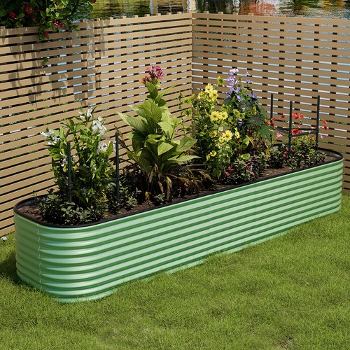 Garden metal raised vegetable - raised,