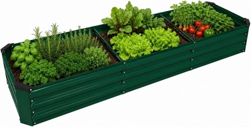 Raised garden metal - garden,