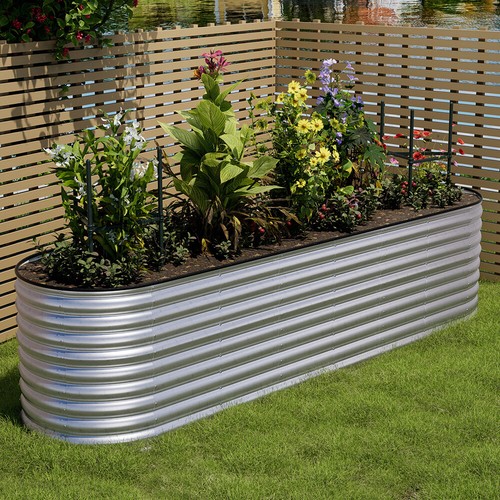 Metal garden raised bed - metal,