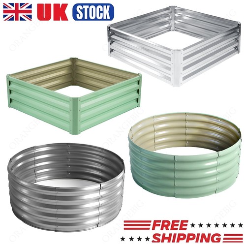Galvanised steel raised garden - steel,