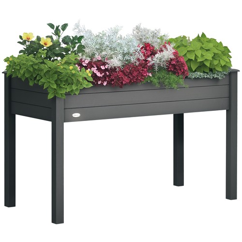 Outsunny garden wooden planter - wooden,