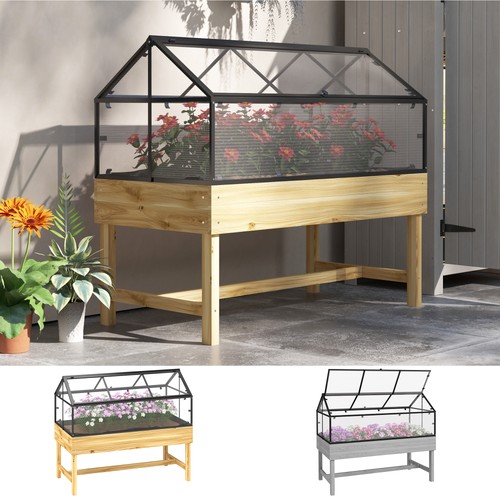 Raised garden bed with - raised, cold
