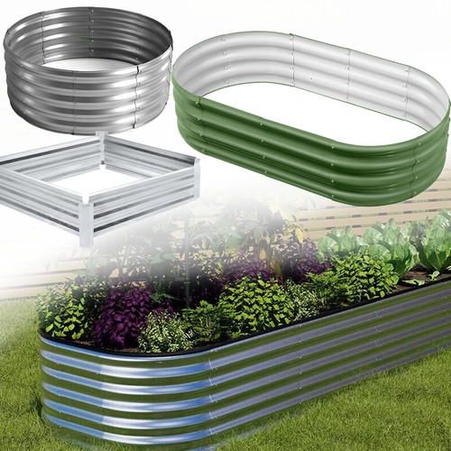 Galvanised steel raised garden - steel,