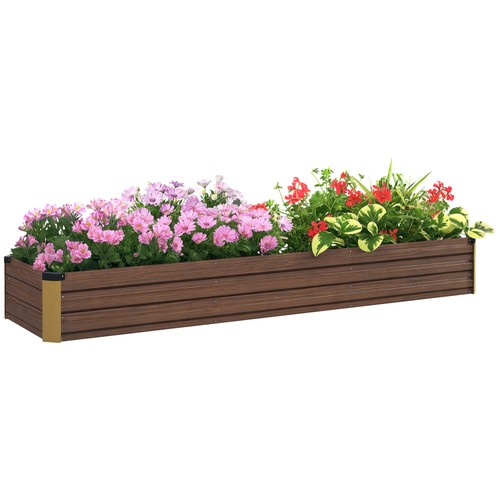 Outsunny galvanised raised - outsunny, bed