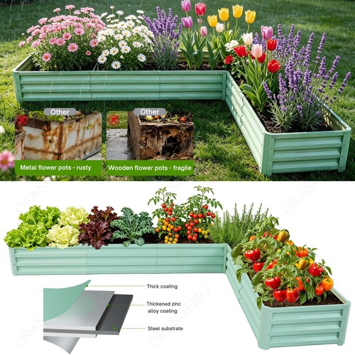 Outdoor garden metal - garden, raised