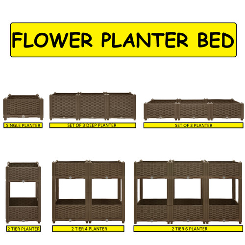 Raised garden flower - flower, bed