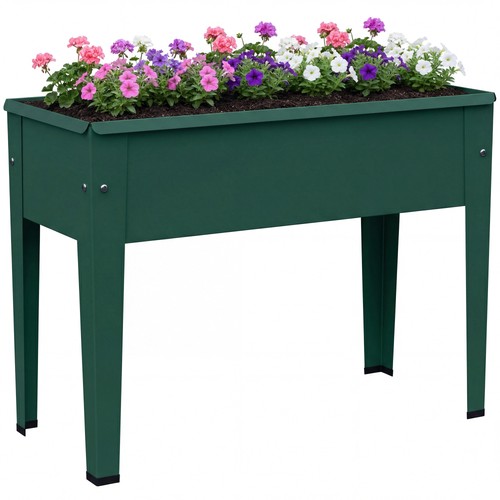 Outsunny raised planter metal - outsunny,