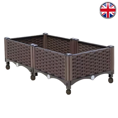 Elevated garden box with - elevated,