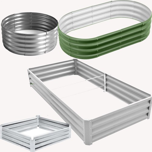 Galvanised steel raised garden - raised,