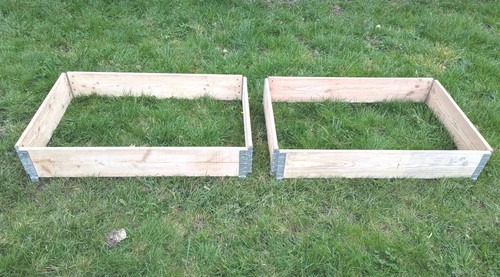 Wooden raised garden bed - x,