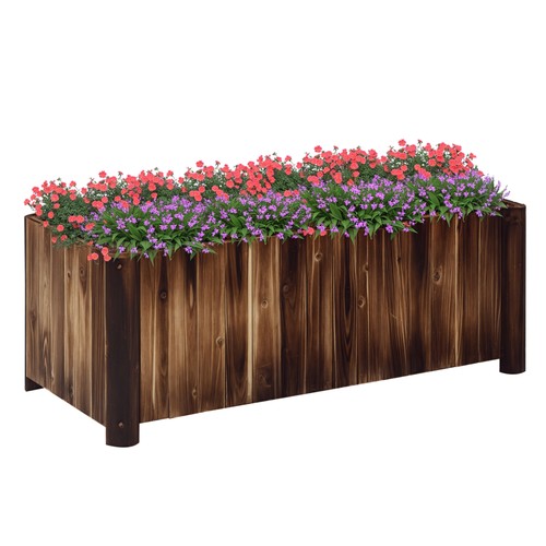 Outsunny wooden raised garden - wooden,