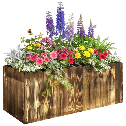 Outsunny 70l wooden - outsunny, rectangle
