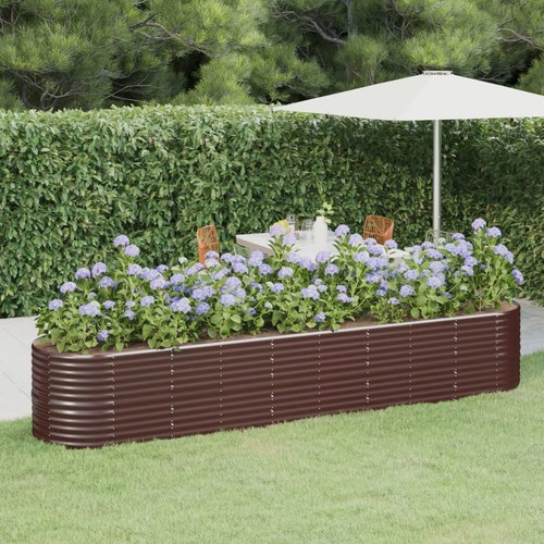 Galvanised steel raised garden - steel,