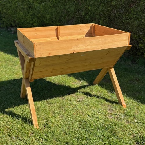 Veg trough wooden raised bed - veg-trough,