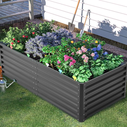 Metal garden raised bed - garden,