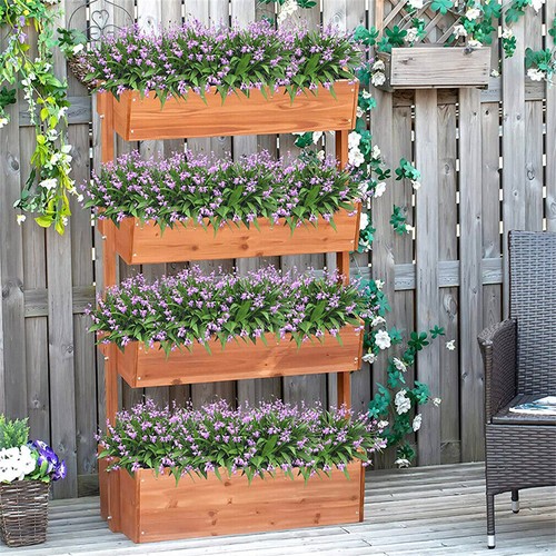 Large wooden raised - wooden, bed