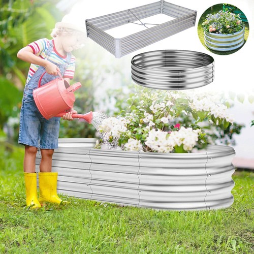 Metal garden raised beds - garden,