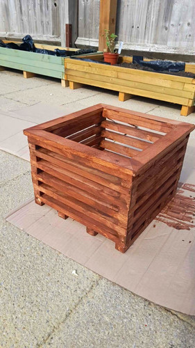 Wooden square raised - square, garden