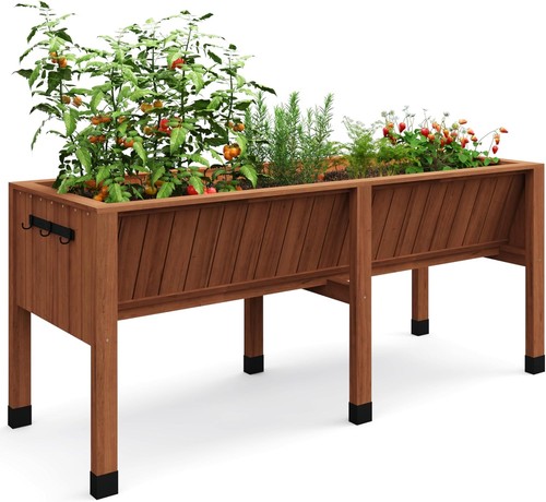 Elevated wooden raised garden - elevated,